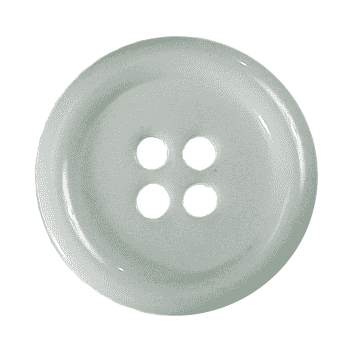 a white sewing button with 4 holes